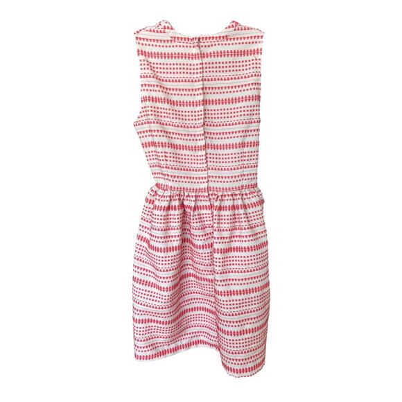 Anthropologie Freeway Red & Cream A-Line Party Dress Size Medium - Picture 7 of 7